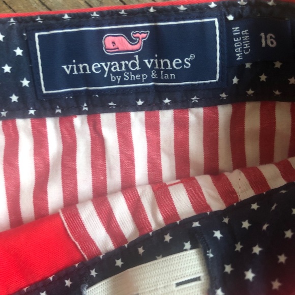Vineyard Vines Red Khaki Shorts - Picture 5 of 9